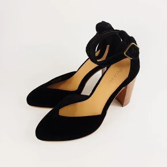 Soludos The Collette Shoe Black Suede Size 9 - Picture 4 of 9